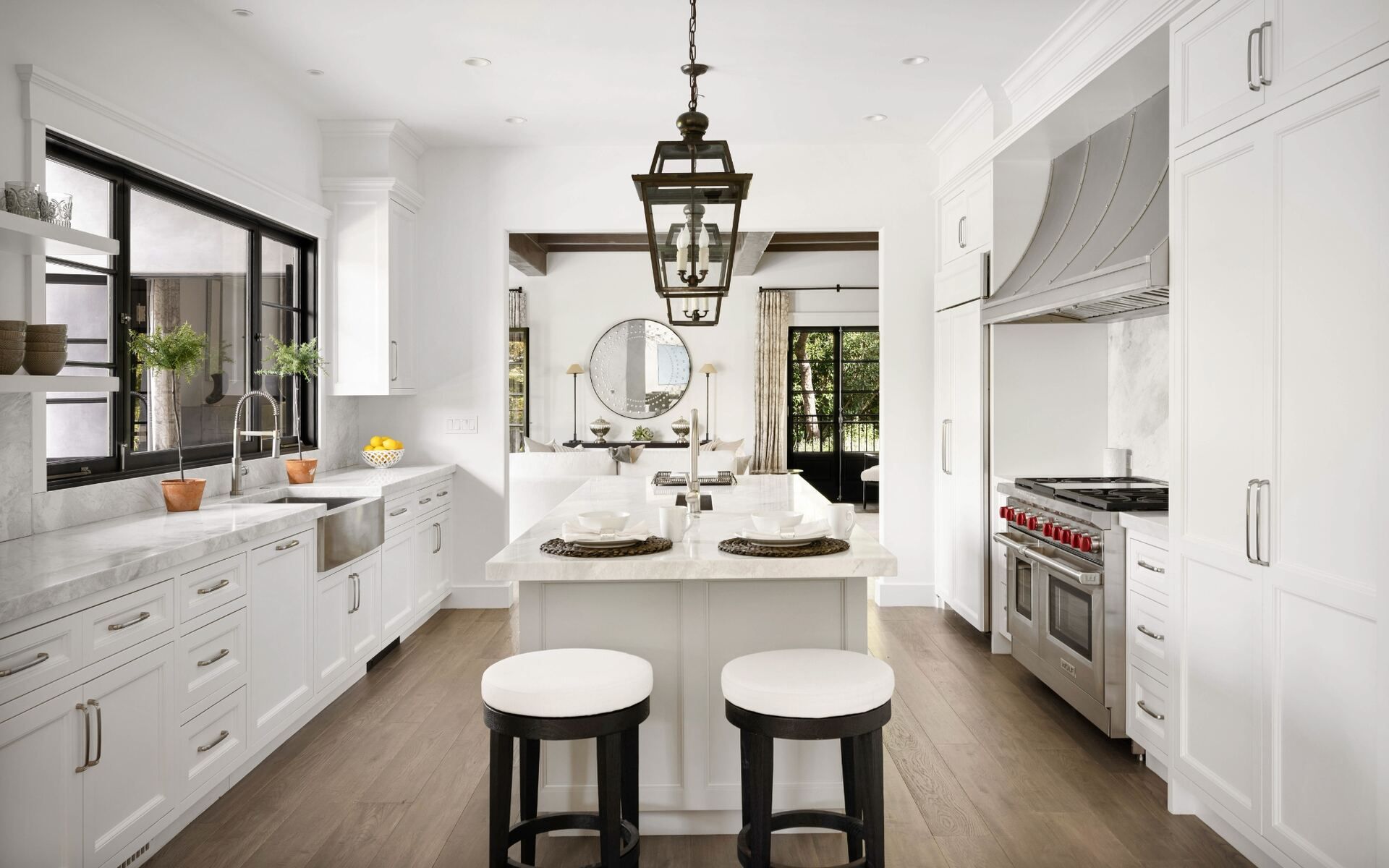 Kitchen cabinet painting project with a smooth factory-style finish